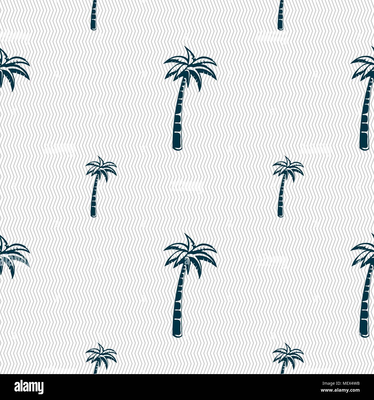 Palm sign. Seamless pattern with geometric texture. Vector illustration Stock Vector