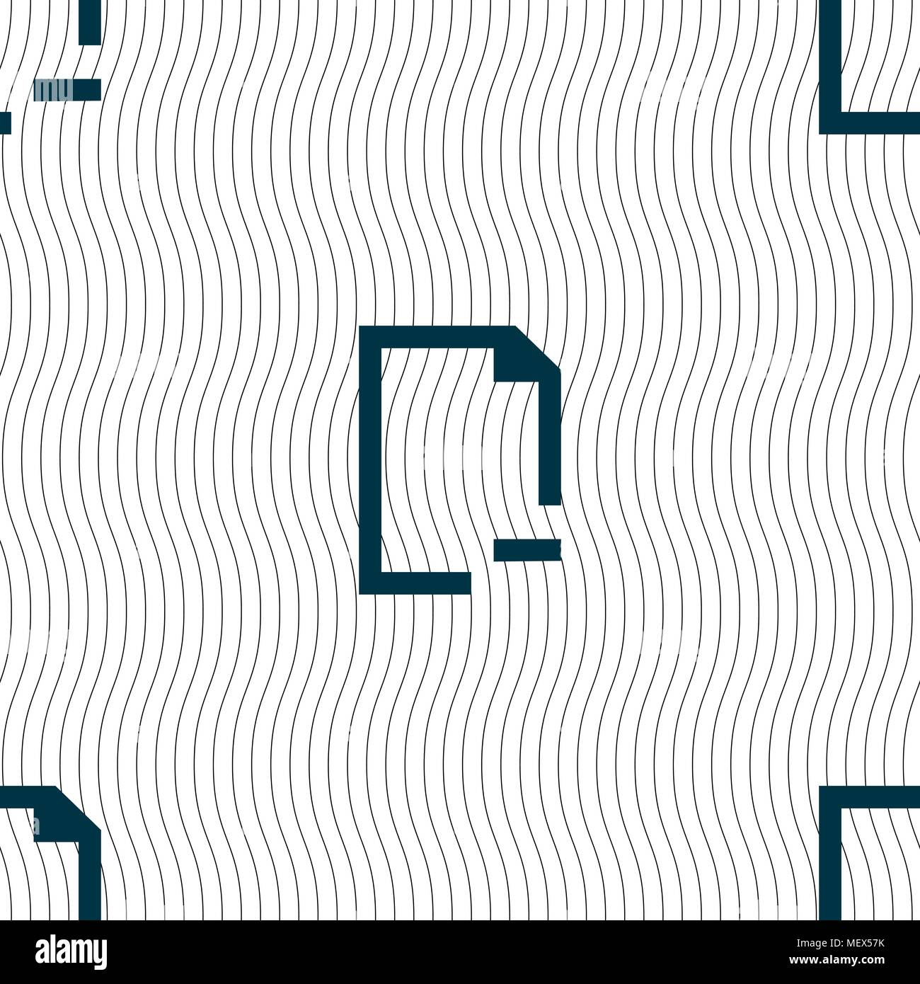 Remove Folder icon sign. Seamless pattern with geometric texture. Vector illustration Stock Vector