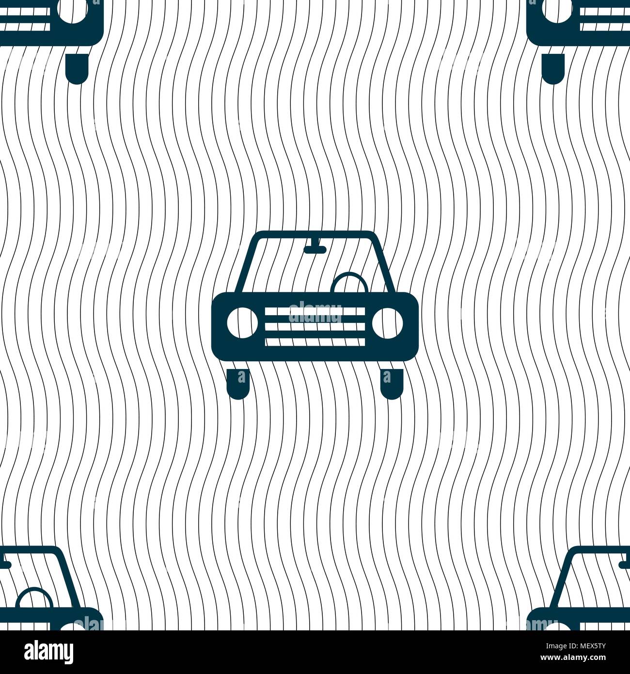 car icon sign. Seamless pattern with geometric texture. Vector ...