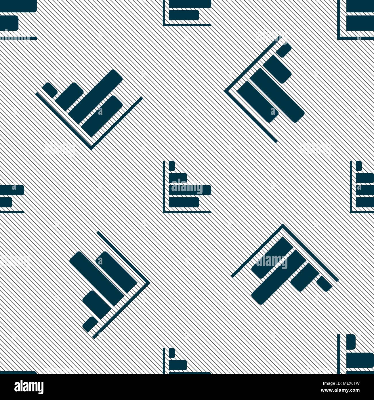 Infographic icon sign. Seamless pattern with geometric texture. Vector ...