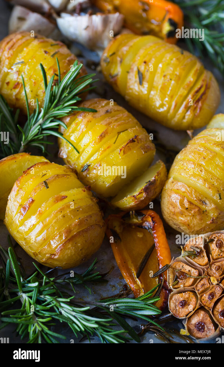 Potato Roast Closeup Stock Photo - Alamy
