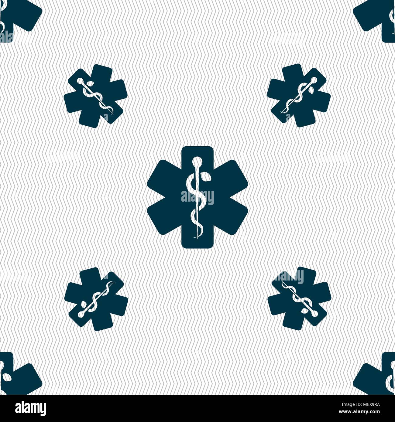 Medicine sign. Seamless pattern with geometric texture. Vector ...