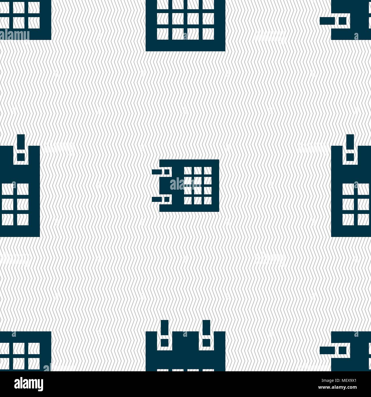 calendar page icon sign. Seamless pattern with geometric texture ...
