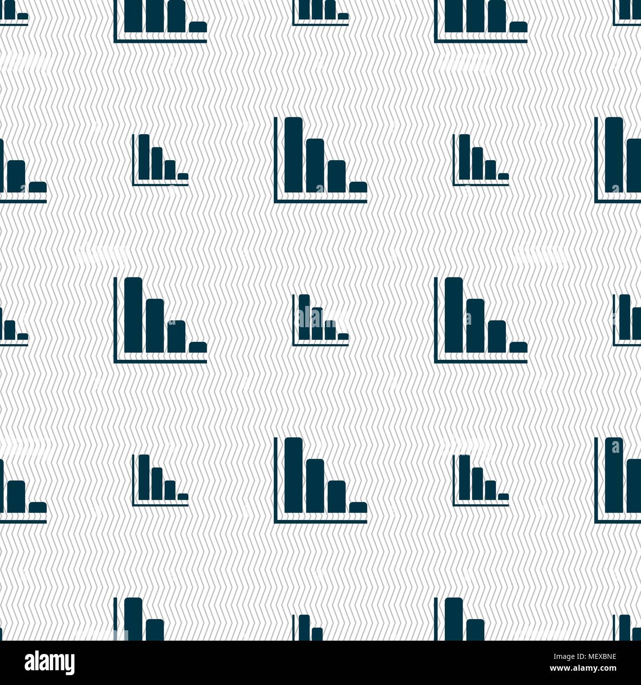 Infographic icon sign. Seamless pattern with geometric texture. Vector ...