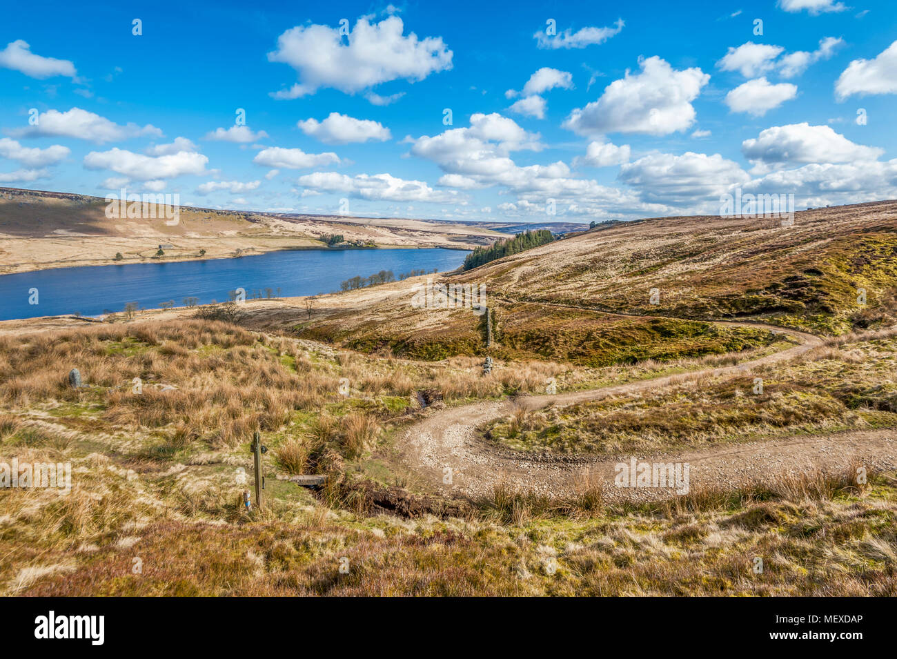 Widdop reservoir above Hebden bridge in Yorkshire Stock Photo