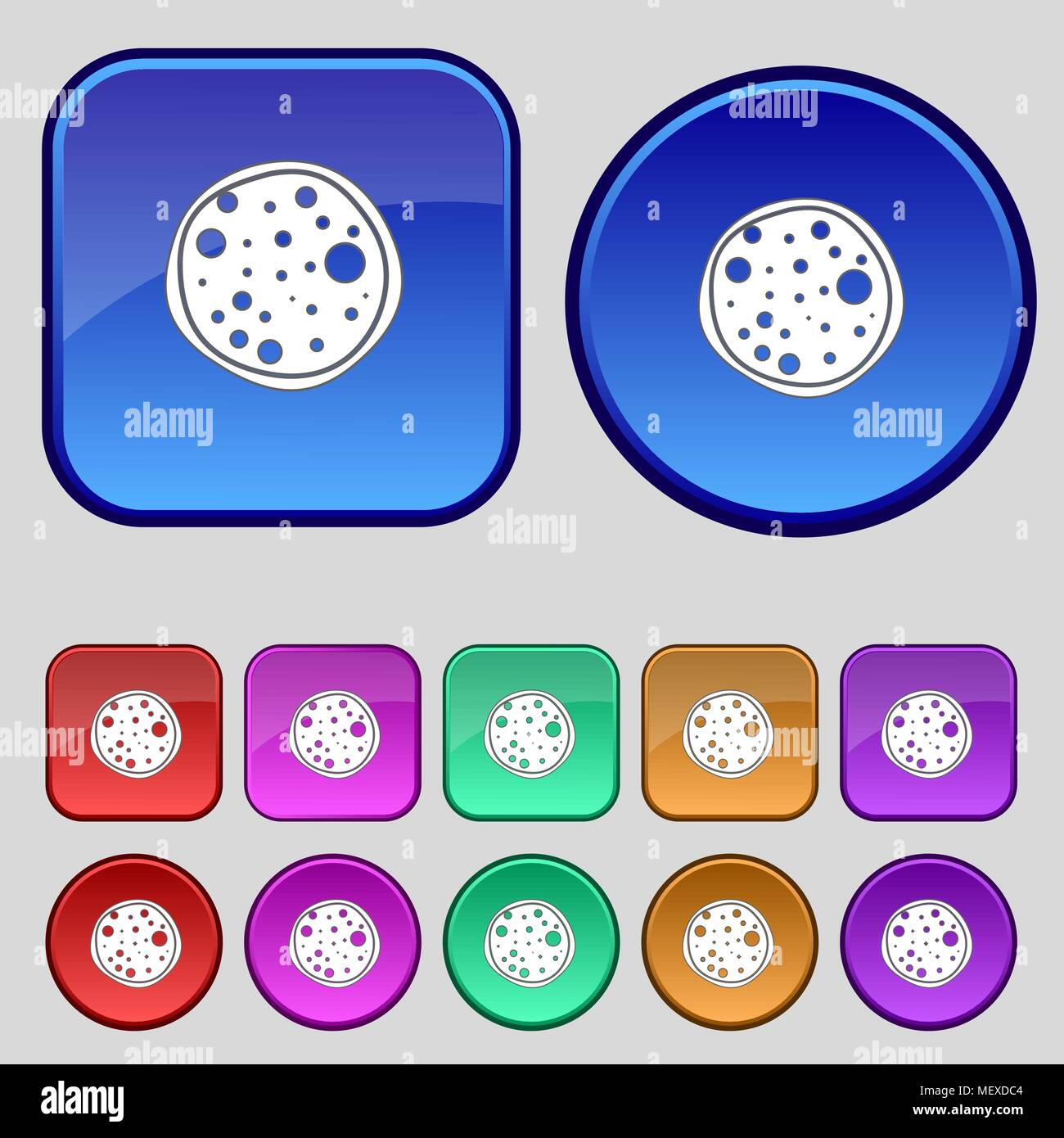 Cheese vector buttons set hi-res stock photography and images - Alamy