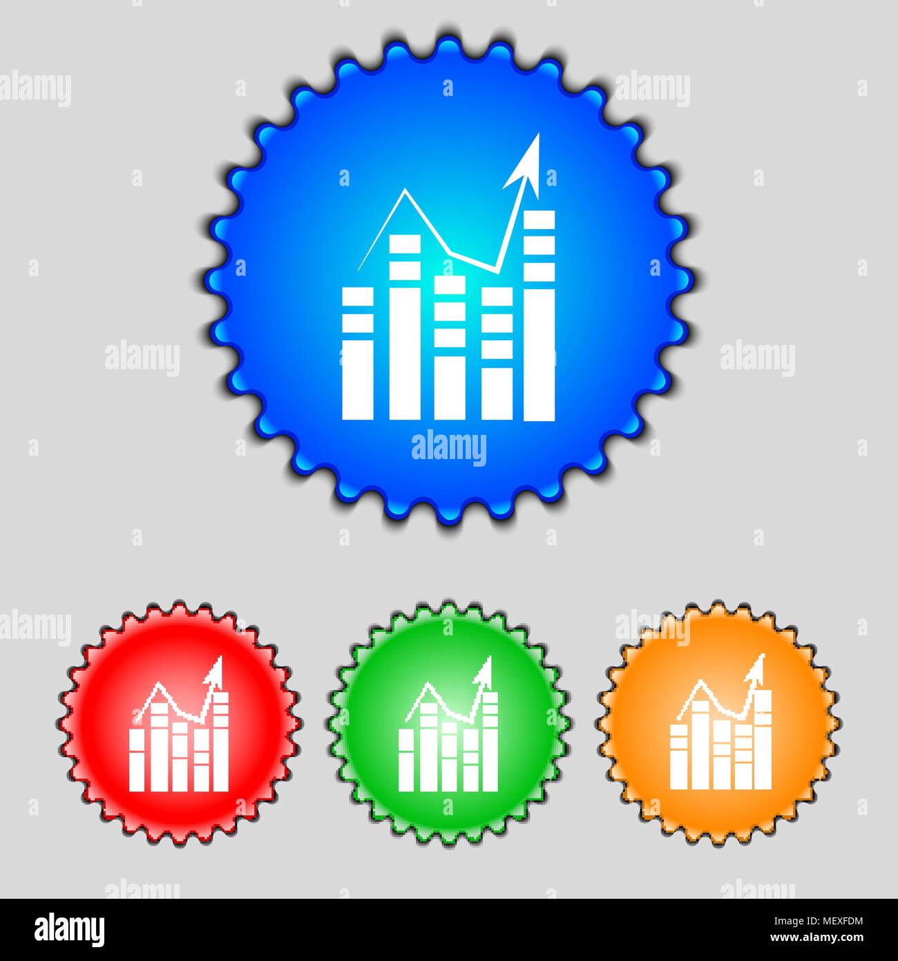 Text file sign icon. Add File document with chart symbol. Accounting ...