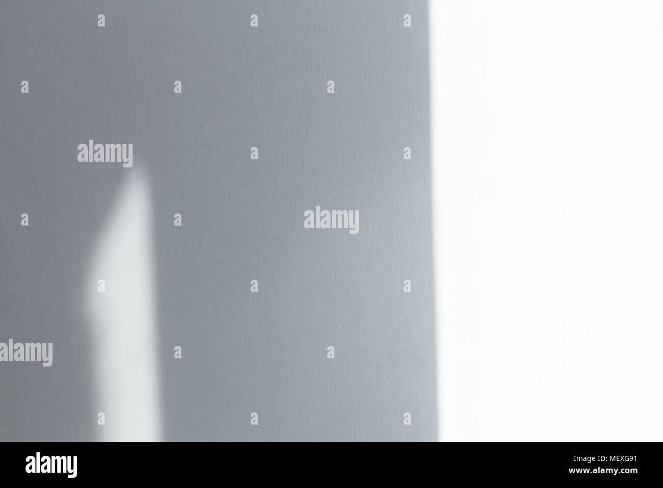 The sun light on the wall, day time Stock Photo