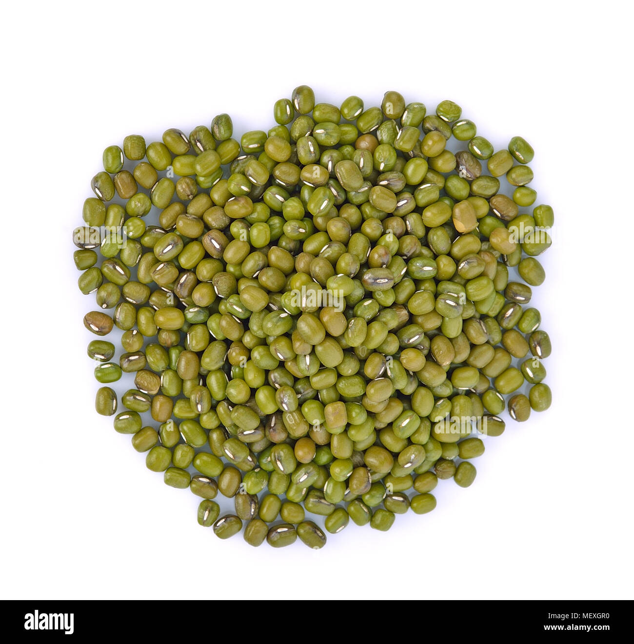 Mung beans isolated on white background Stock Photo Alamy