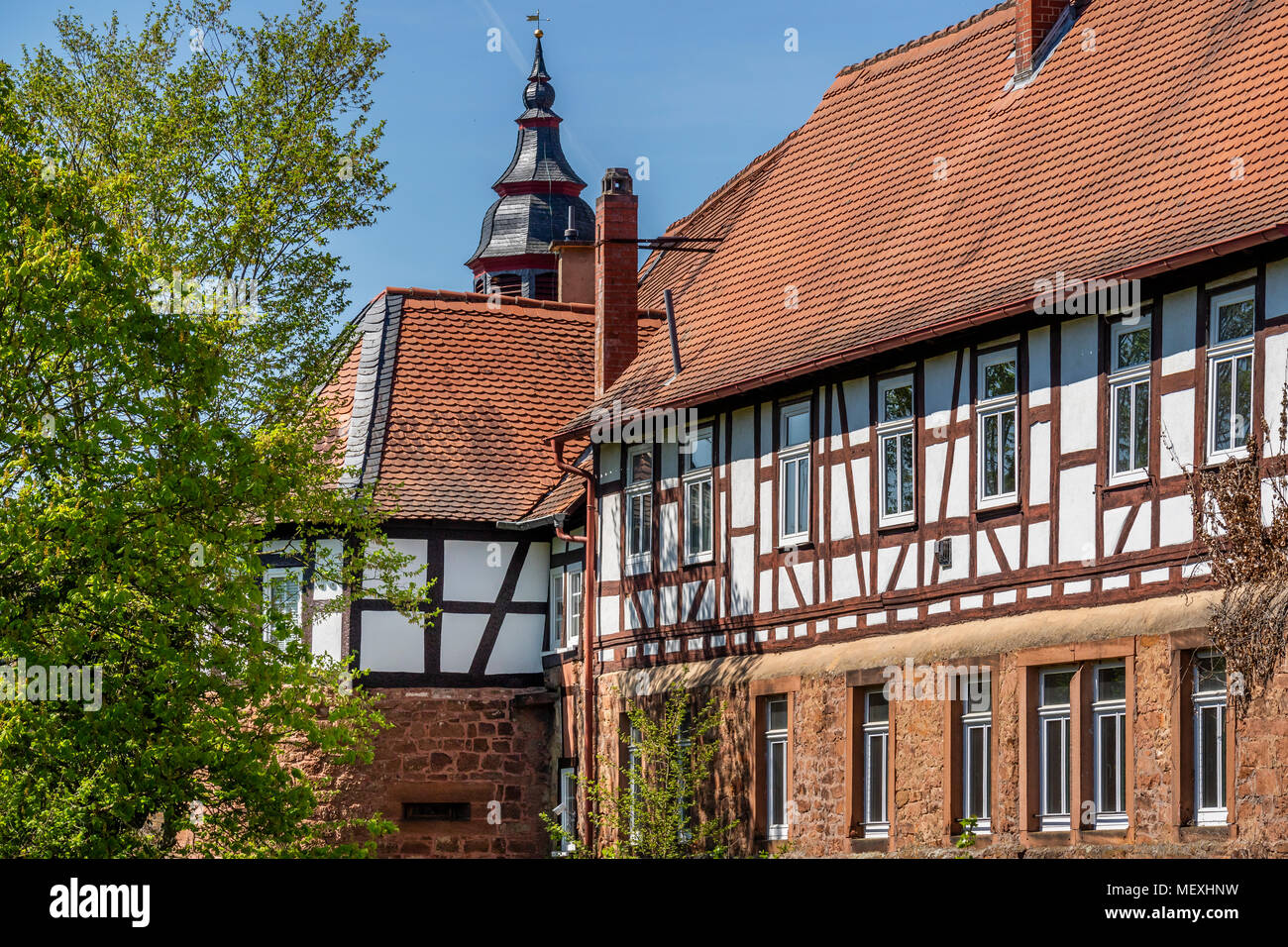 halftimbered house in historic town centre of Büdingen, Hesse, Germany