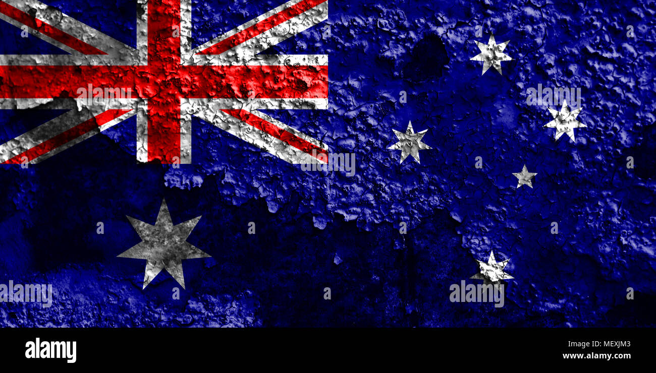 Old Australia grunge background flag Stock Photo - Alamy