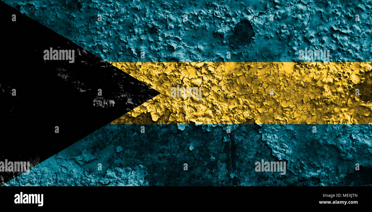 Old Bahamas grunge background flag Stock Photo - Alamy