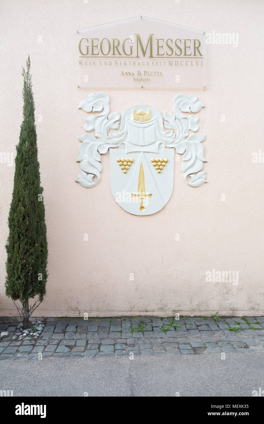 Vinery Georg Messer in Weisenheim am Berg, Rheinland-Pfalz, Germany, Europe Stock Photo