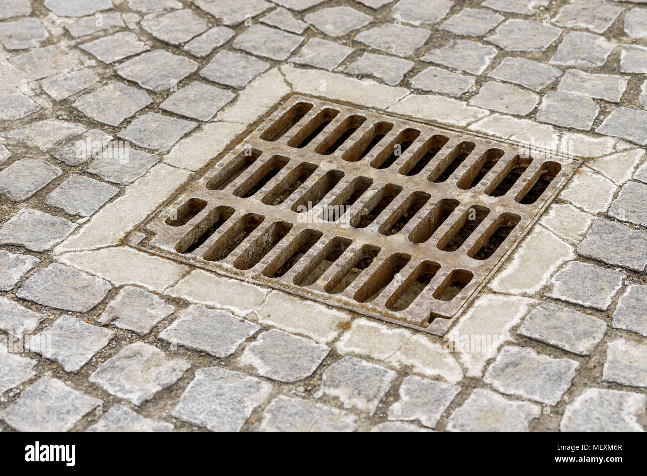 Storm Sewer Grate Stock Photos & Storm Sewer Grate Stock Images Alamy