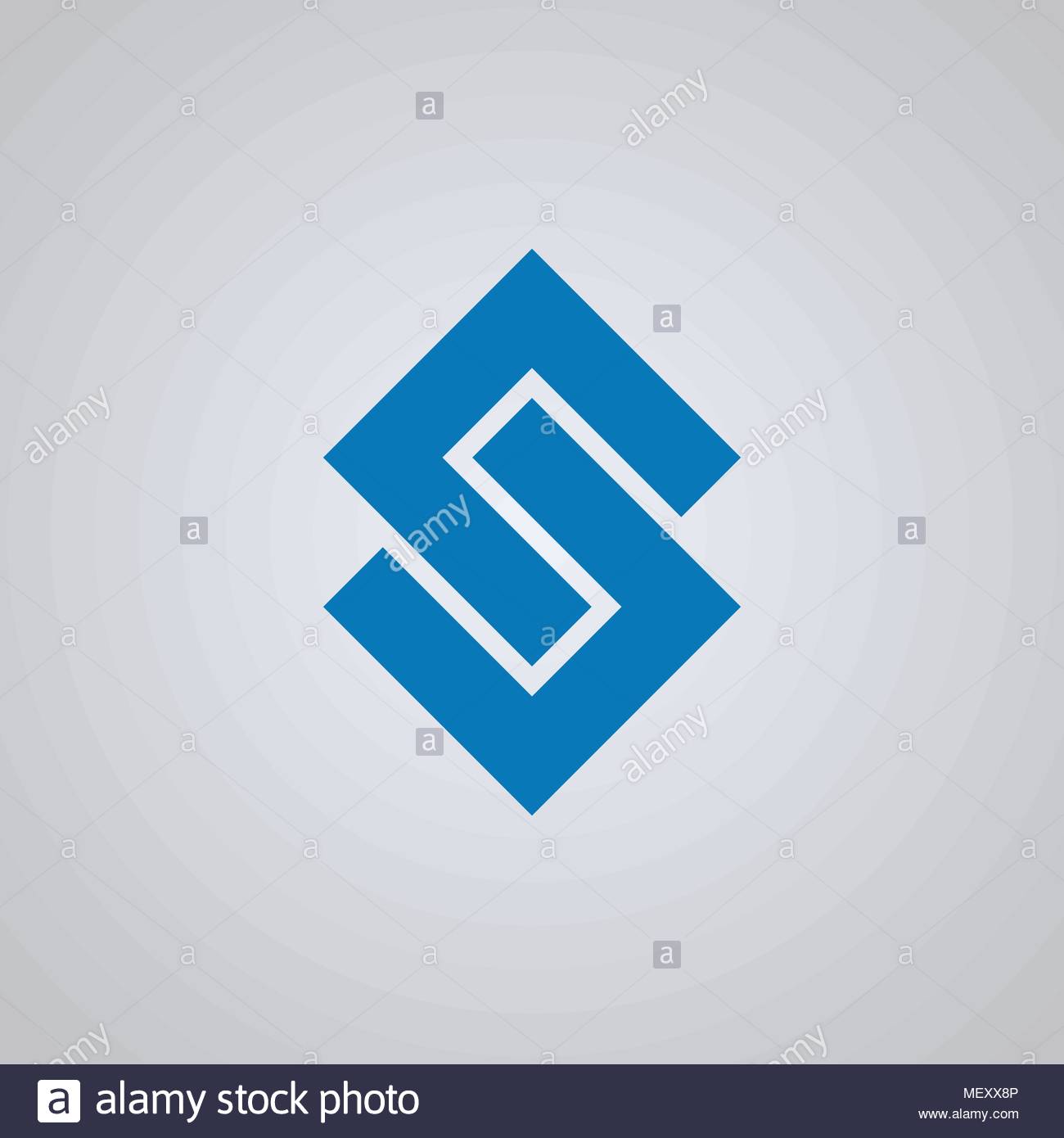 Letter S Logo Connect Logo Design With Blue Color Vector