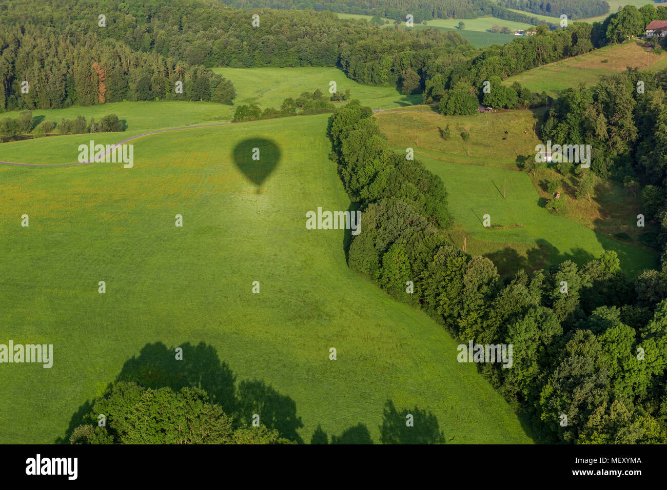 Air view of rural land in Germany Stock Photo Alamy