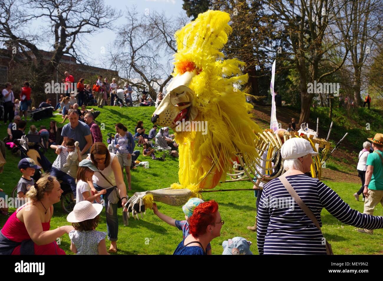 Golden Lion Puppet in Rougemont Garden. ramm's Carnival of the Animals