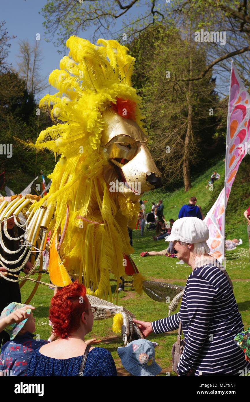 Golden Lion Puppet in Rougemont Garden. ramm's Carnival of the Animals