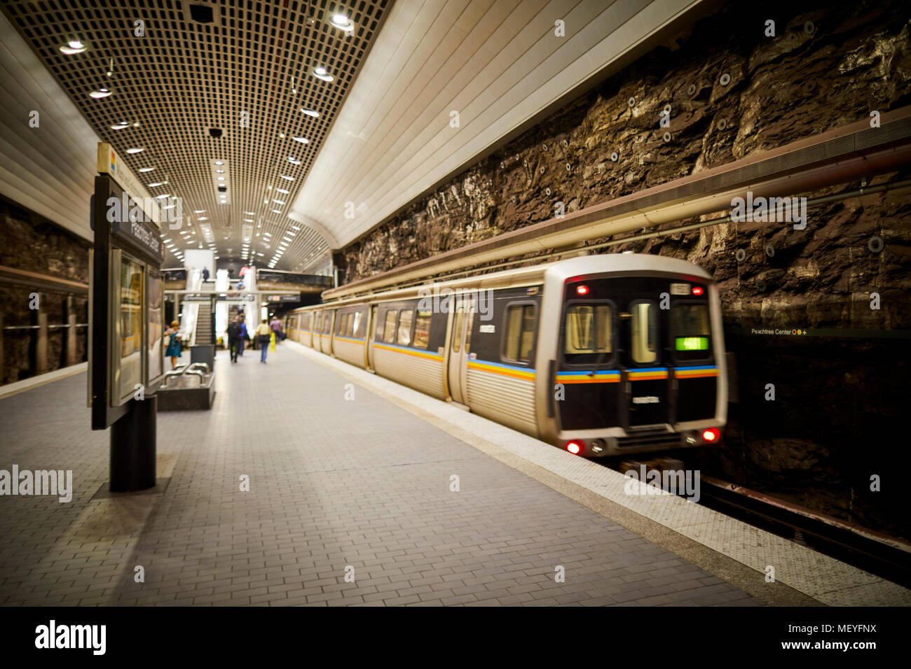 Atlanta capital of the U.S. state of Georgia, interior of Lenox Square a  upscale shopping centre mall with well known brand name stores on Peachtree  R Stock Photo - Alamy