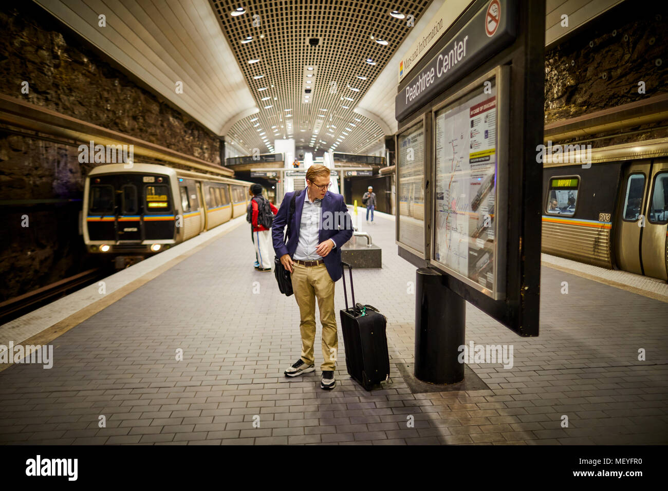 Deepest underground station hi-res stock photography and images - Alamy