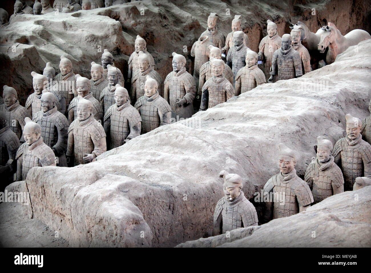 China terracotta army warrior xian soldier hires stock photography and