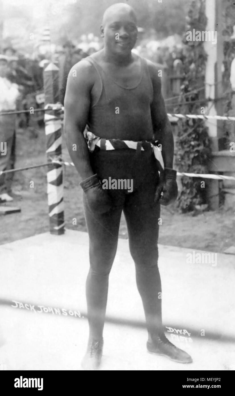 JACK JOHNSON (1878-1946) American boxer who was World Heavyweight Champion  1908-1915 Stock Photo - Alamy