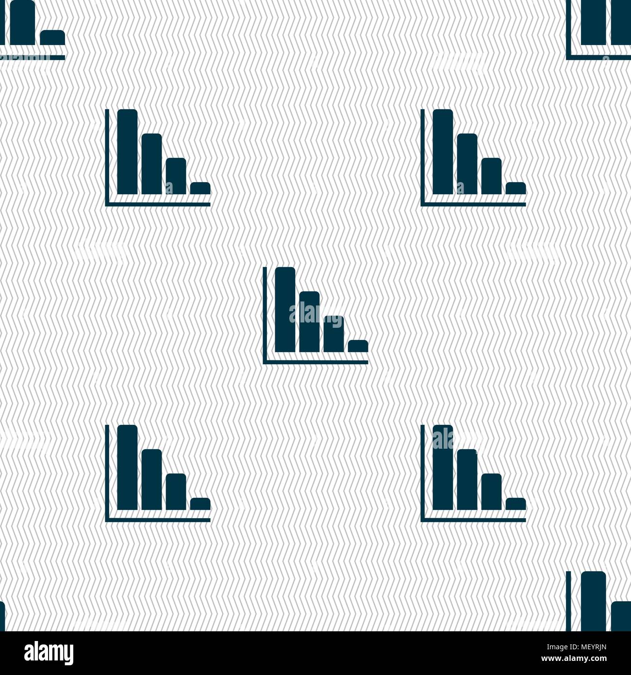 Infographic icon sign. Seamless pattern with geometric texture. Vector ...