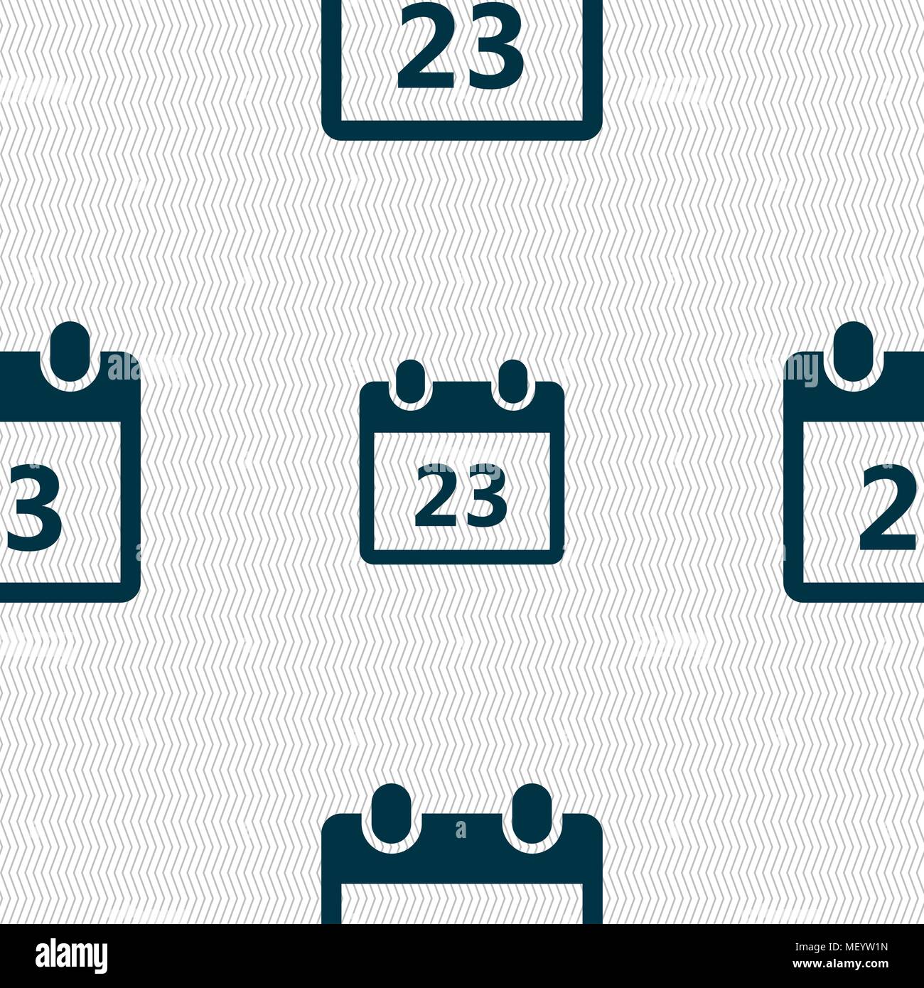 calendar page icon sign. Seamless pattern with geometric texture ...