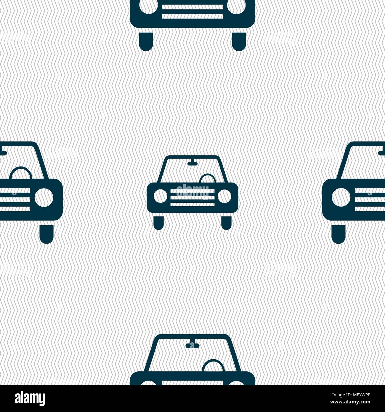 car icon sign. Seamless pattern with geometric texture. Vector ...