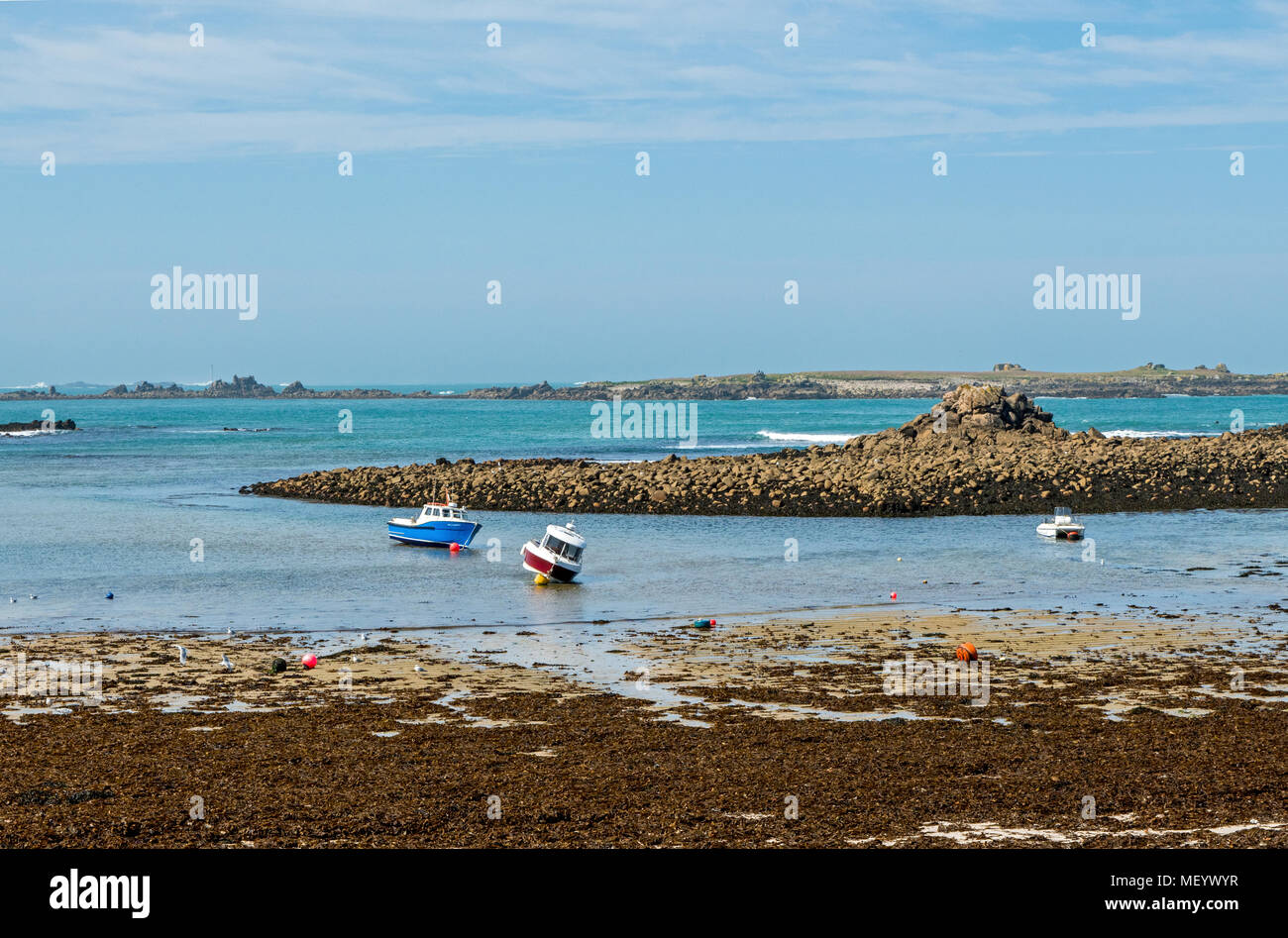 Periglis Bay on St Agnes in the Isles of Scilly, West Country Stock Photo