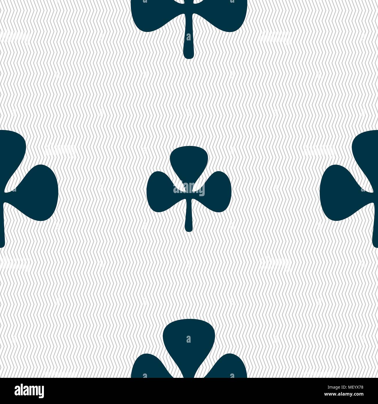 Clover sign. Seamless pattern with geometric texture. Vector ...