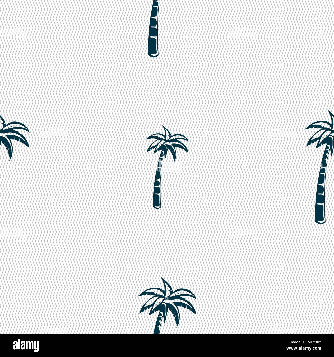 Palm sign. Seamless pattern with geometric texture. Vector illustration Stock Vector