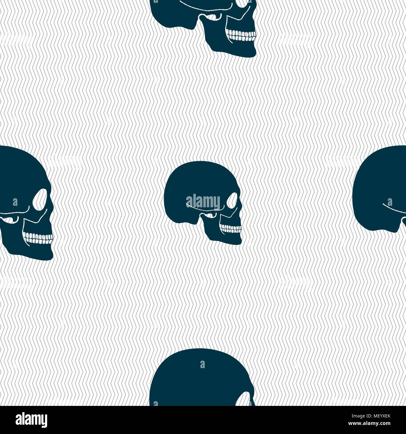 Skull sign. Seamless pattern with geometric texture. Vector ...