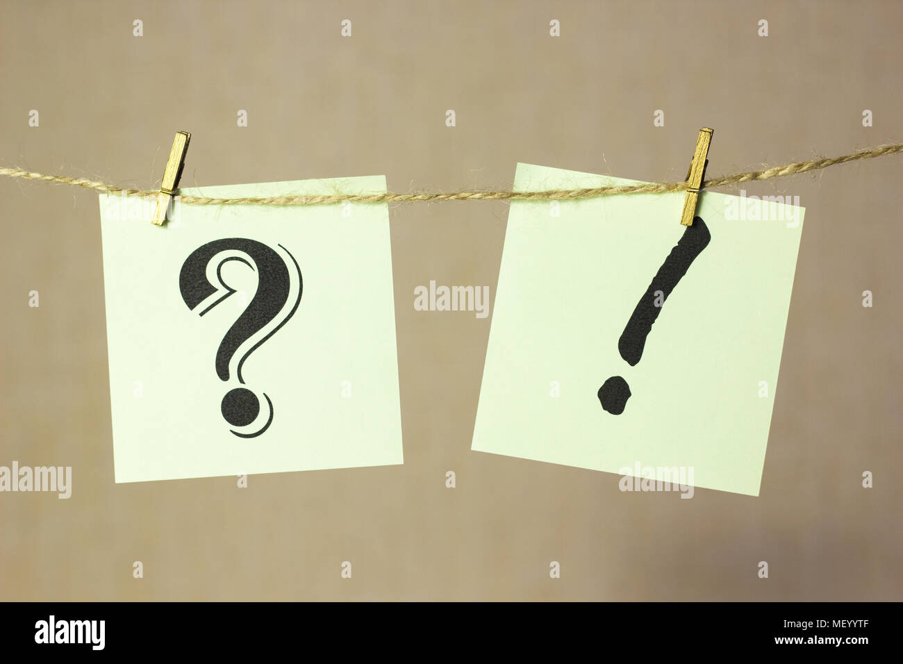 Question mark, exclamation point concept question or solution Stock ...