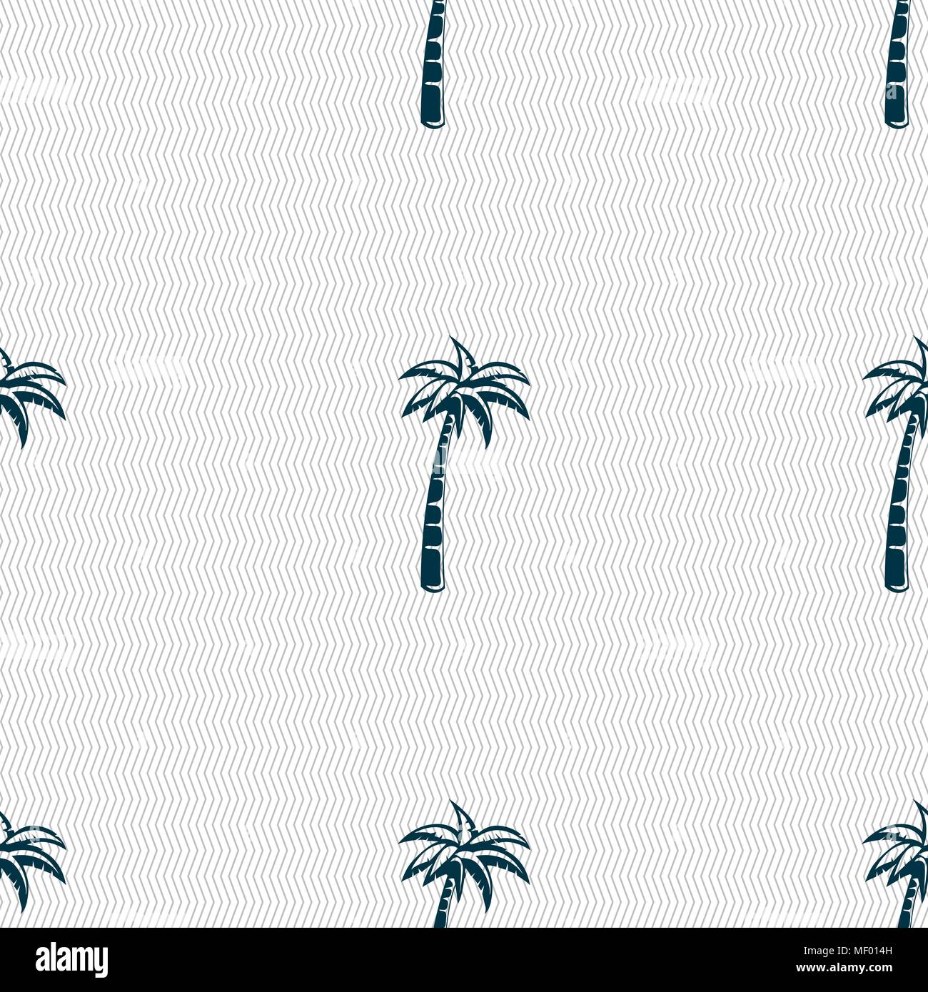 Palm sign. Seamless pattern with geometric texture. Vector illustration Stock Vector