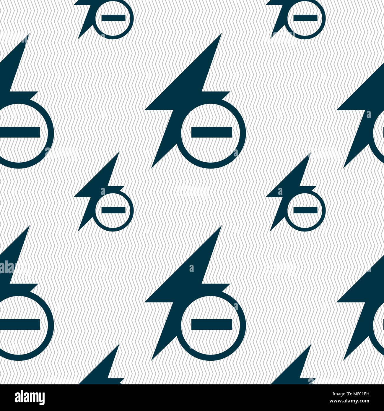 Photo flash icon sign. Seamless pattern with geometric texture. Vector ...