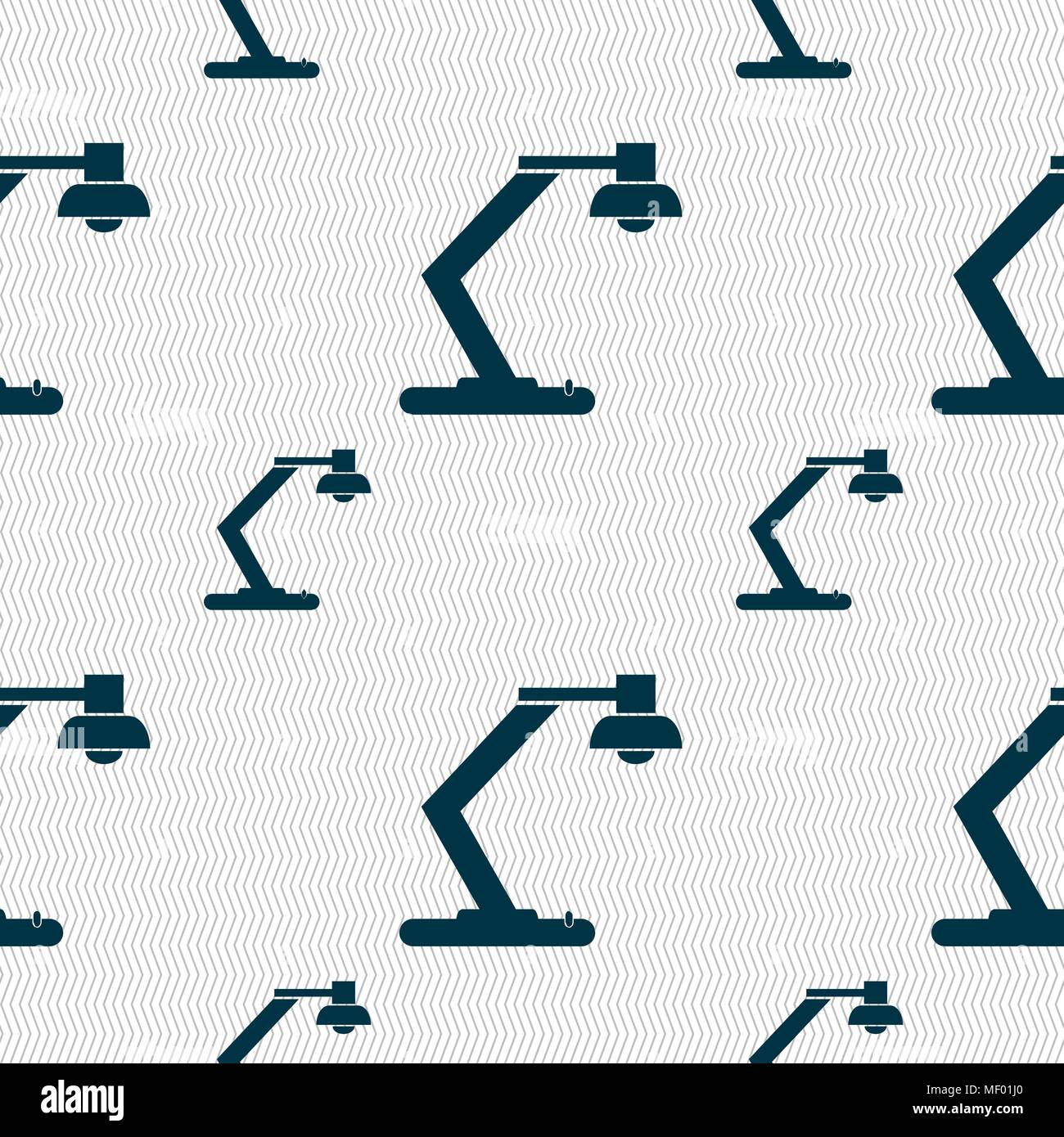 light, bulb, electricity icon sign. Seamless pattern with geometric ...