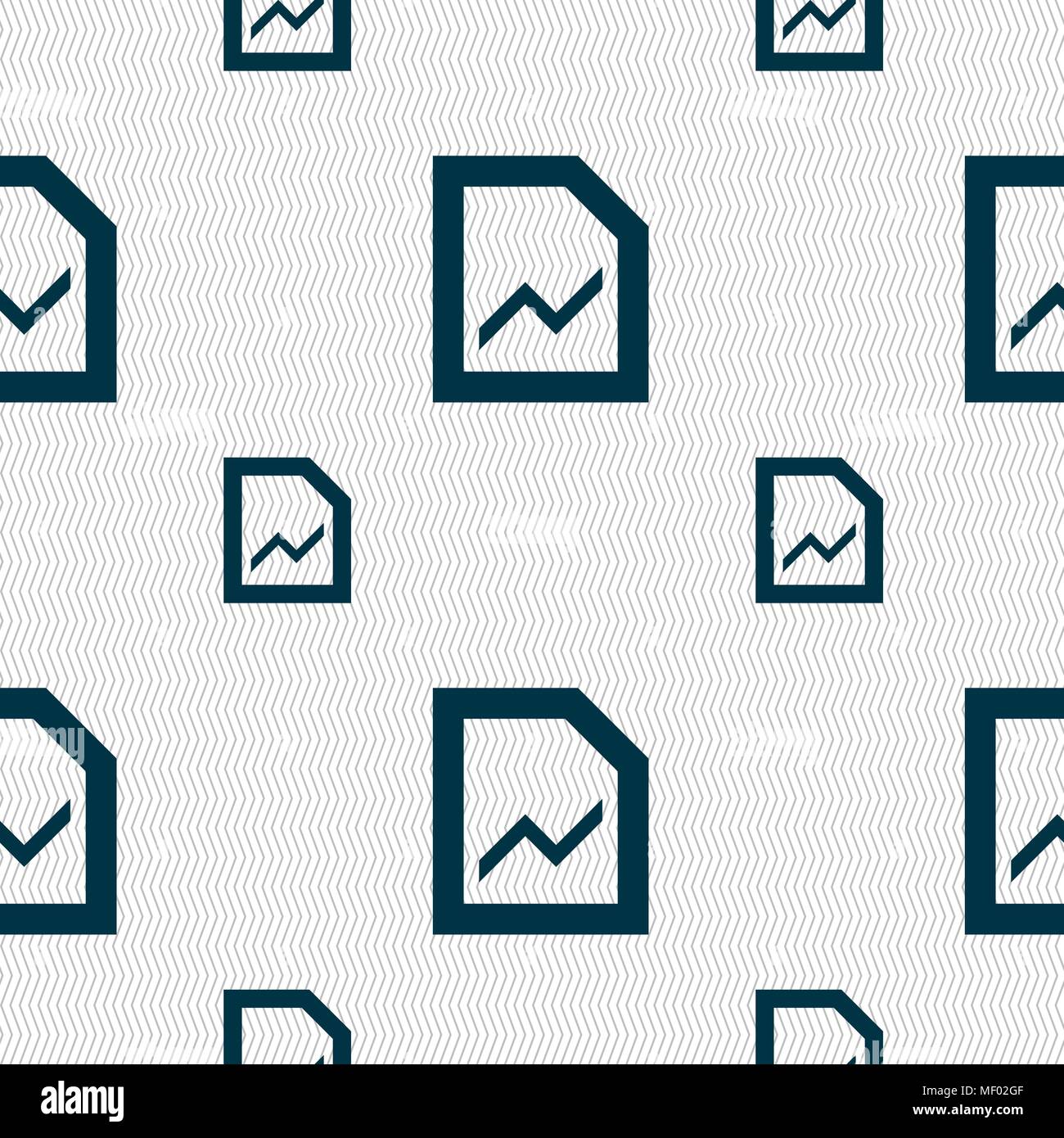 Growth and development concept. graph of Rate icon sign. Seamless ...