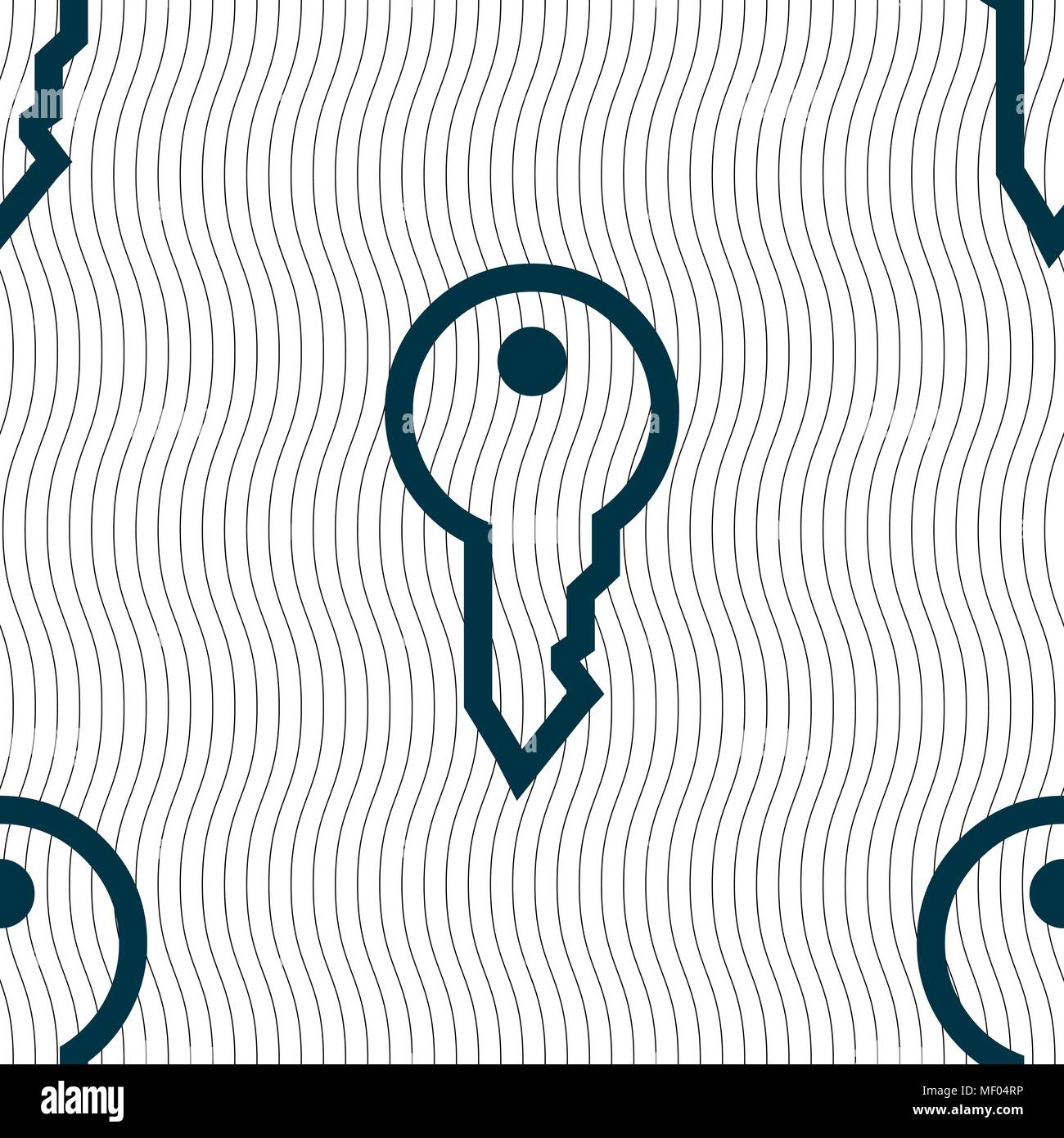 Key icon sign. Seamless pattern with geometric texture. Vector ...