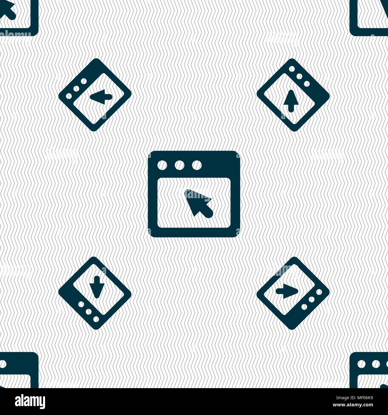 the dialog box icon sign. Seamless pattern with geometric texture. Vector illustration Stock Vector