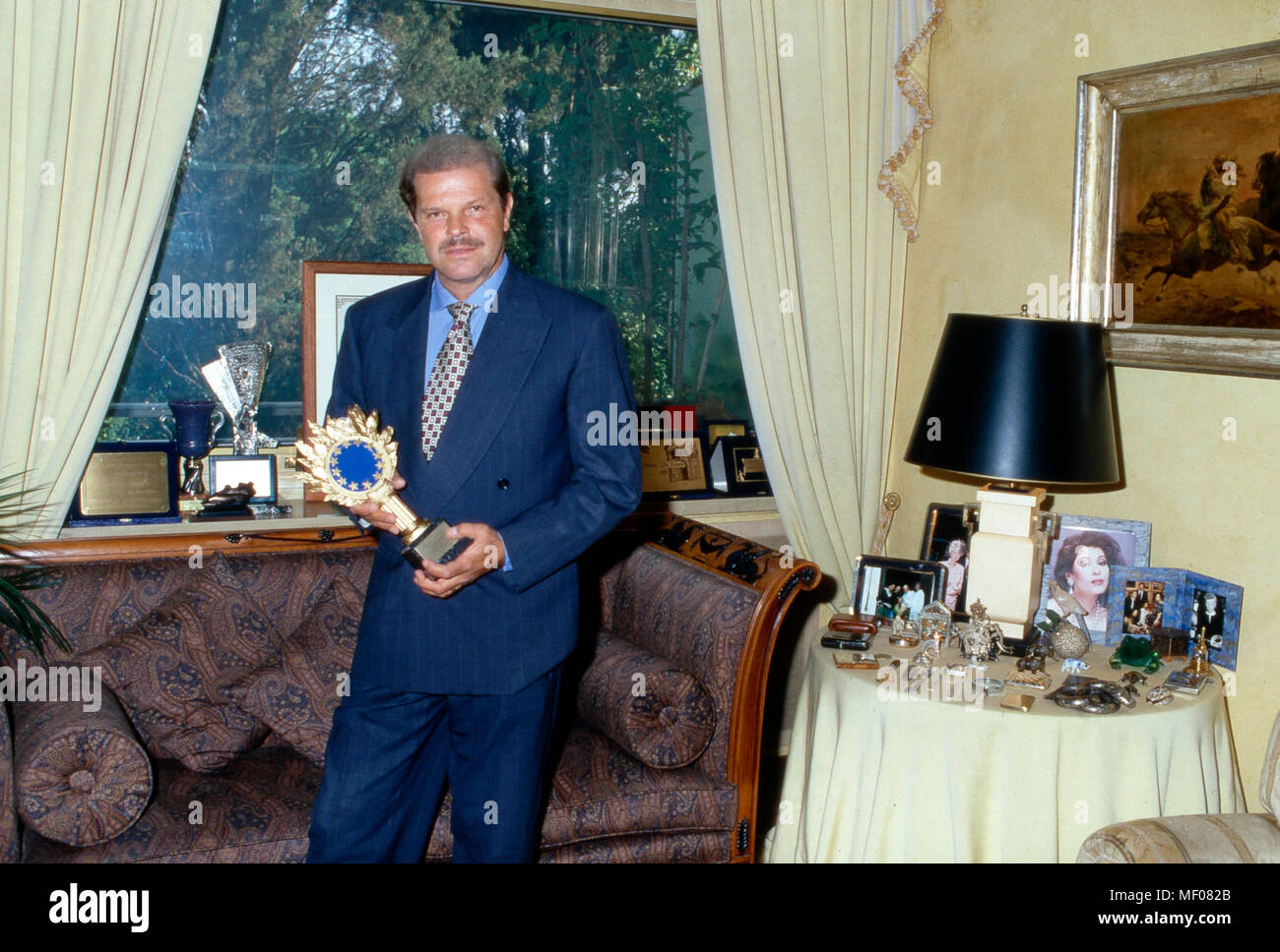 Modeschöpfer Prinz Egon von Fürstenberg in Rom, Italien 1995. Fashion