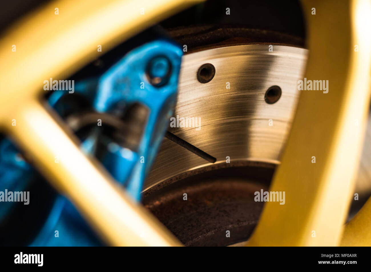 Race / rally car brakes Stock Photo Alamy
