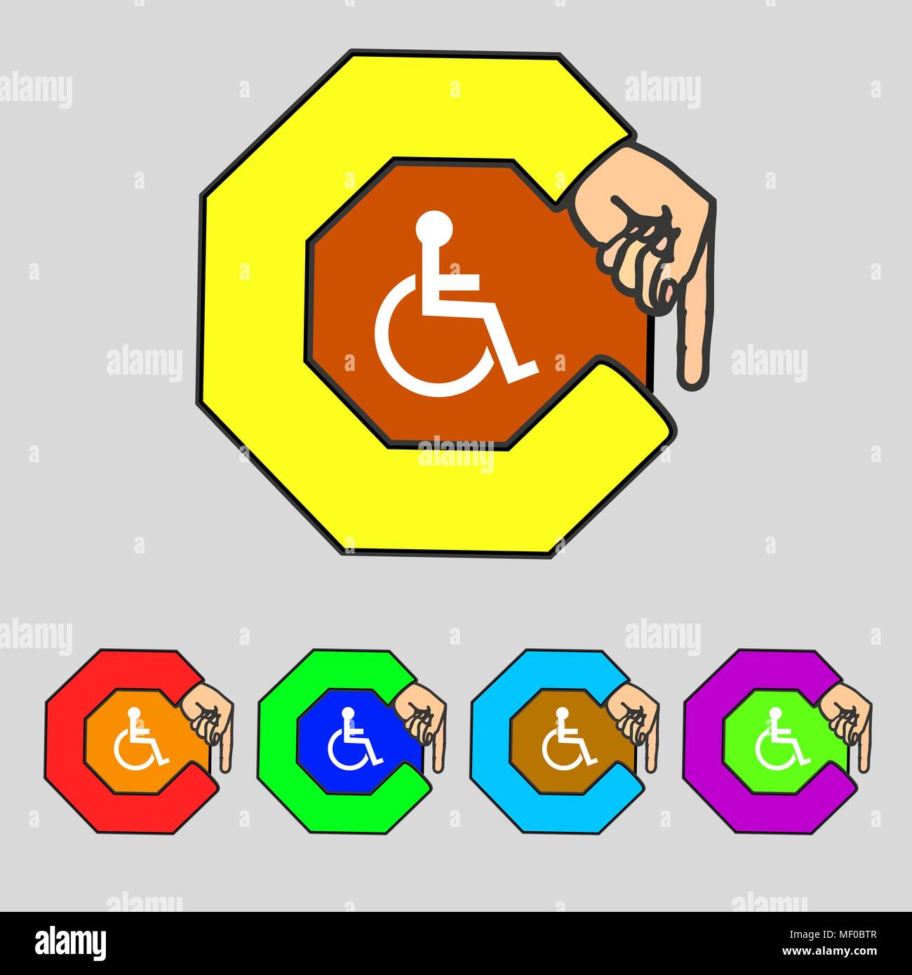 Disabled sign icon. Human on wheelchair symbol. Handicapped invalid ...