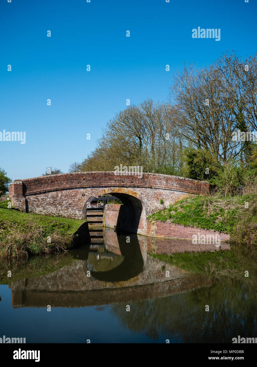 Enborne Bridge, Guyers Lock, River Kennet, Newbury, Berkshire, England, UK, GB. Stock Photo