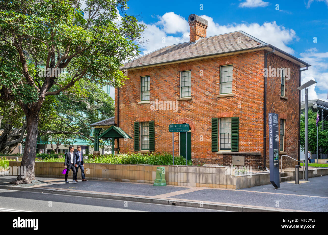 Brislington medical & nursing museum, a Georgian building from 1883, Parramatta, Greater Western Sydney; New South Wales, Australia Stock Photo