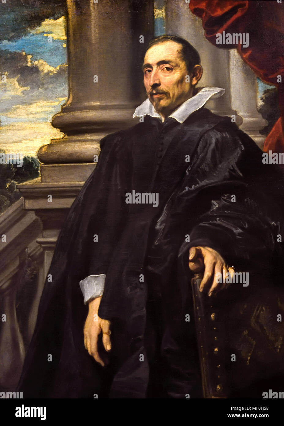 Portret of a Man 1620 Anthony van Dyck (1599–1641) Flemish Belgian Belgium Stock Photo