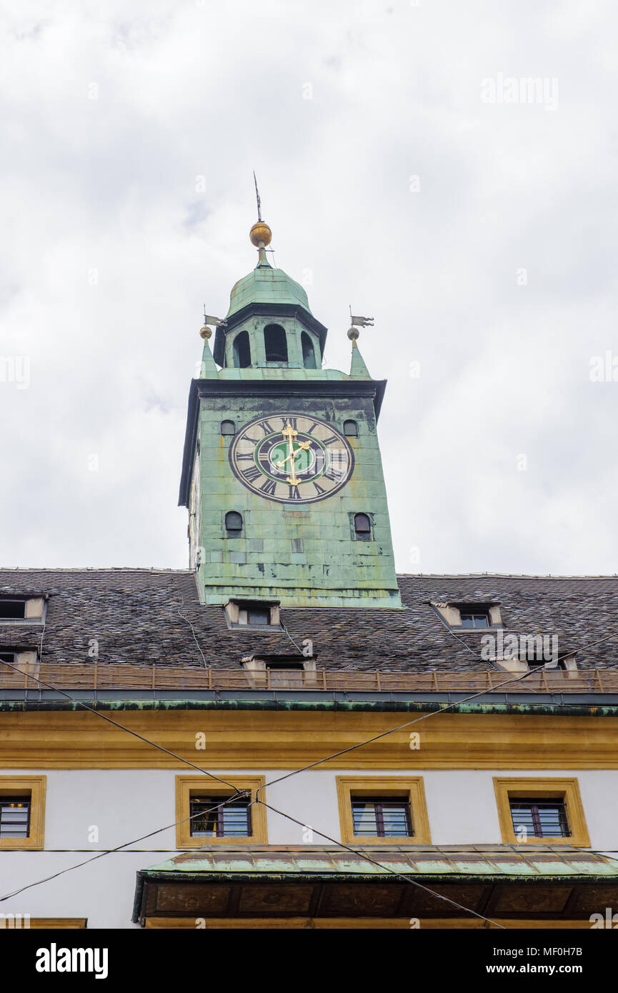 Architecture of the downtown in Graz, Austria. Graz is the capital of ...