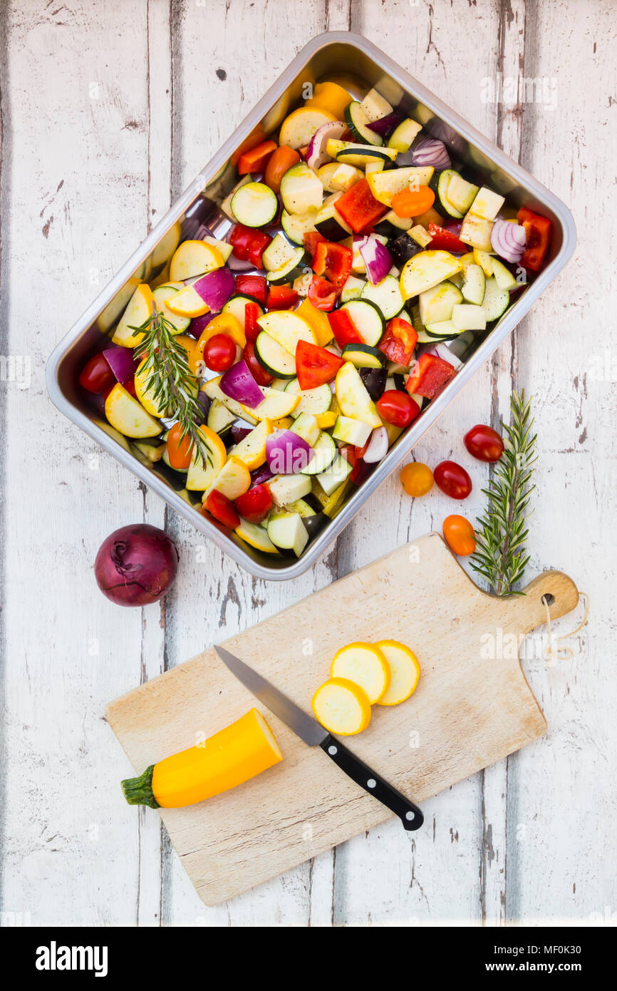 Mediterranean oven vegetables Stock Photo Alamy