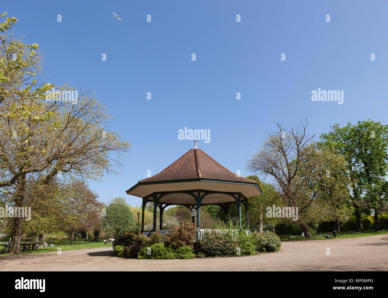 Rusking Park Bandstand, South London. Stock Photo