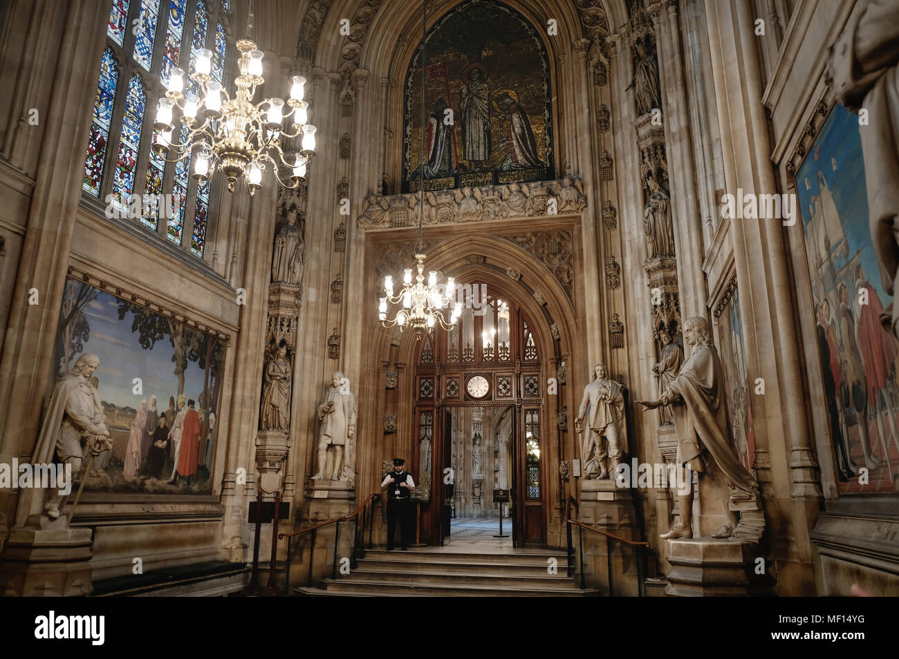 Houses of Parliament, St Stephen's Hall Stock Photo